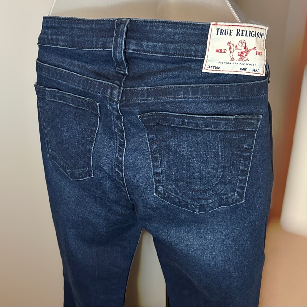 True Religion Halle Mid Rise Super Skinny Jeans